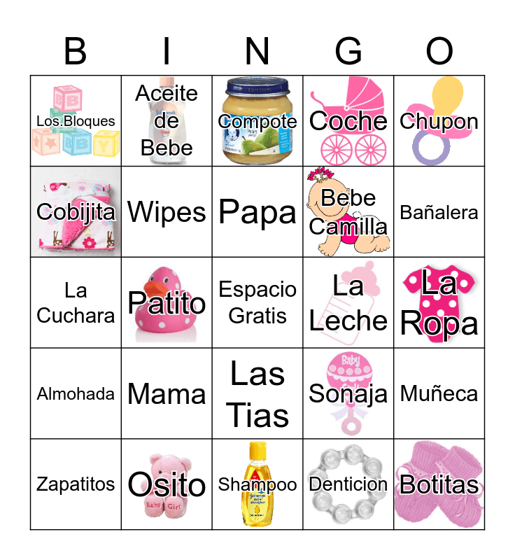 Loteria Camilla Co Bingo Card