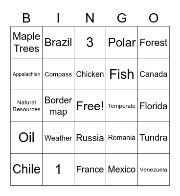 SS Bingo Card