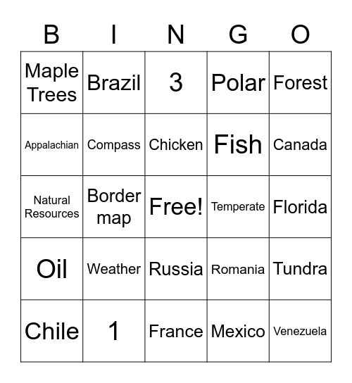 SS Bingo Card