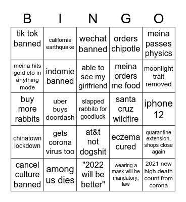 what the hecky is this Bingo Card
