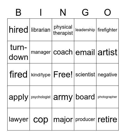 Review Bingo Card