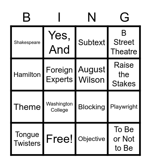 PA Unit 1 Review! Bingo Card