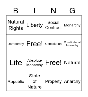 Why Government Bingo Card