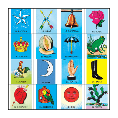 Loteria for HHM Bingo Card