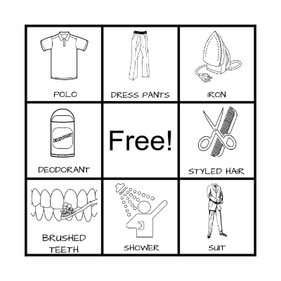 Looking Professional Bingo Card