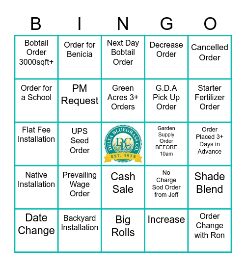 DBC Bingo! Bingo Card