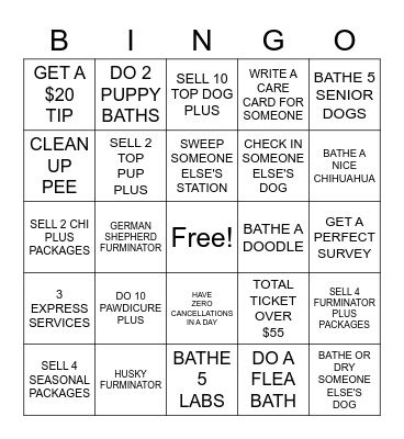 October Bingo!! (Bathers) Bingo Card