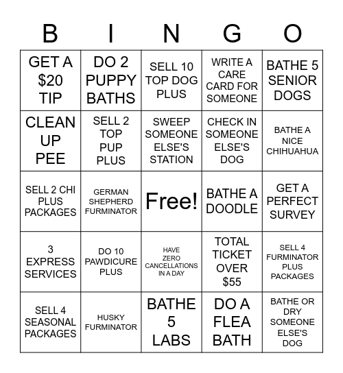 October Bingo!! (Bathers) Bingo Card