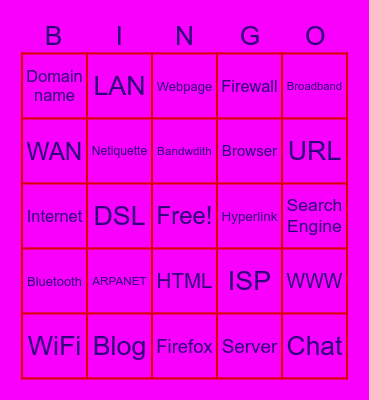 Tech Bingo Card