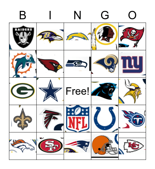 Football Party Bingo Card