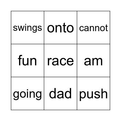 The Big Horse Bingo Card