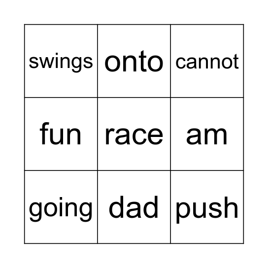 The Big Horse Bingo Card
