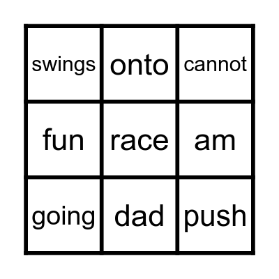 The Big Horse Bingo Card