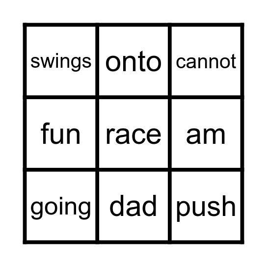 The Big Horse Bingo Card