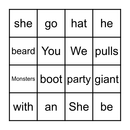 What a Mess Bingo Card