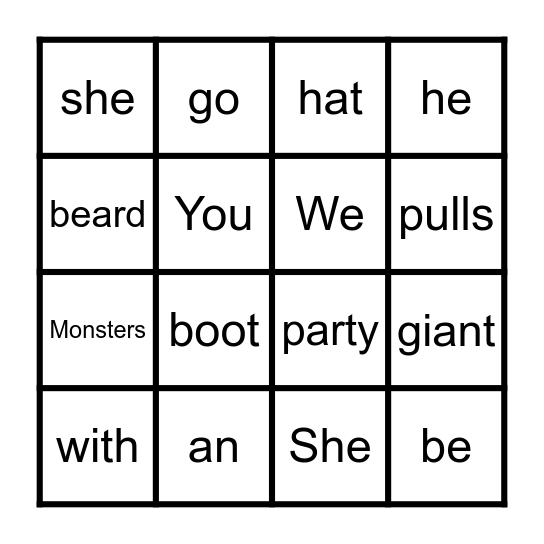 What a Mess! Bingo Card