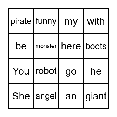 What a Mess! Bingo Card
