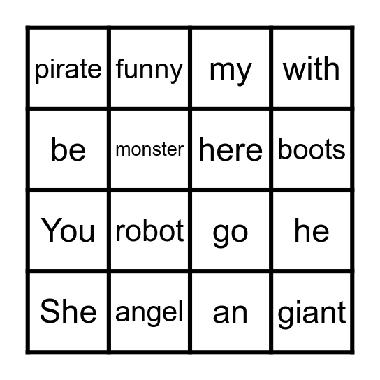 What a Mess! Bingo Card