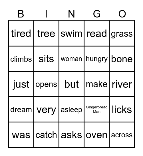 Finn's Dream Bingo Card