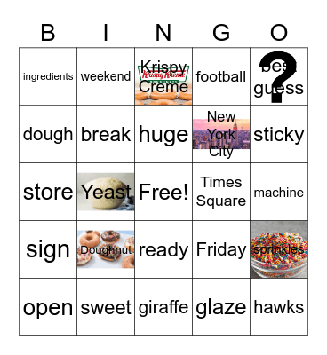 Weekly Vocabulary Words Bingo Card