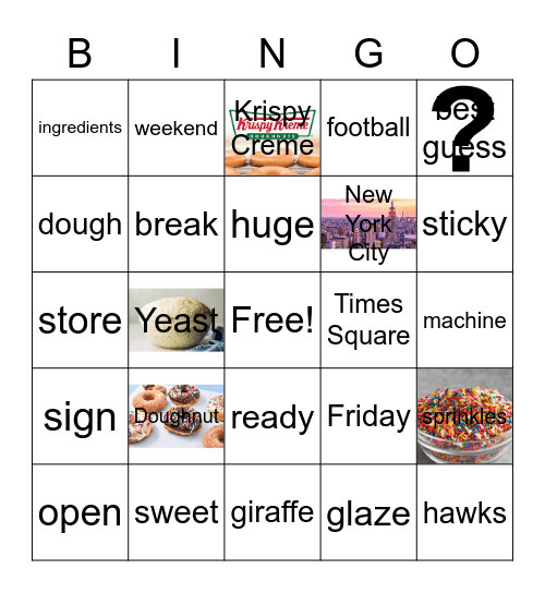 Weekly Vocabulary Words Bingo Card