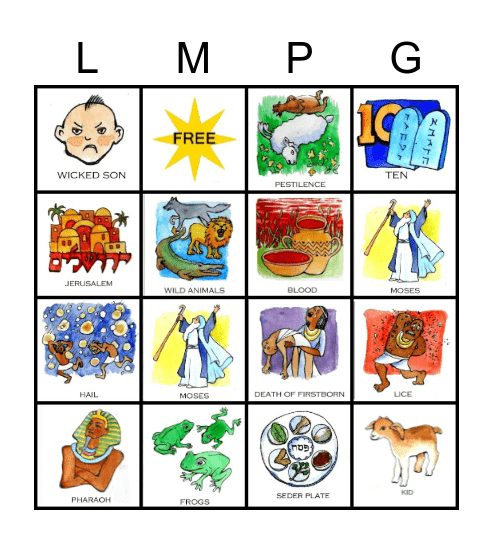 Let My People Go! Bingo Card