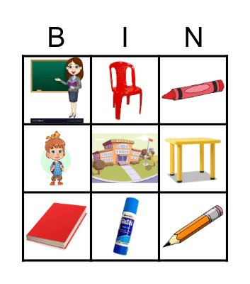 SCHOOL BINGO Card