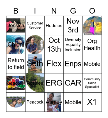 Customer Service Week Bingo Card