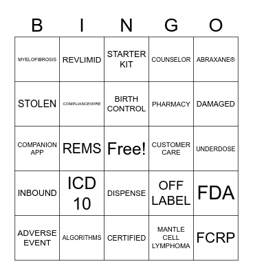 2020 Customer Service Week Bingo Card