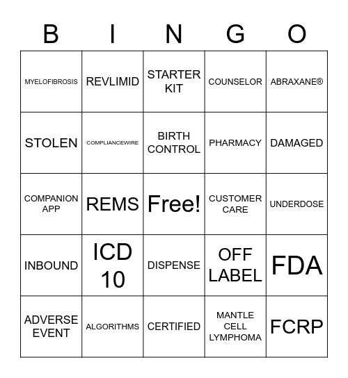 2020 Customer Service Week Bingo Card