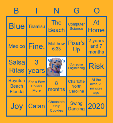 Eric and Hannah's Wedding Bingo Card