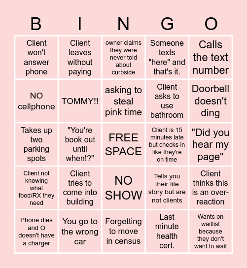 AURORA BINGO Card