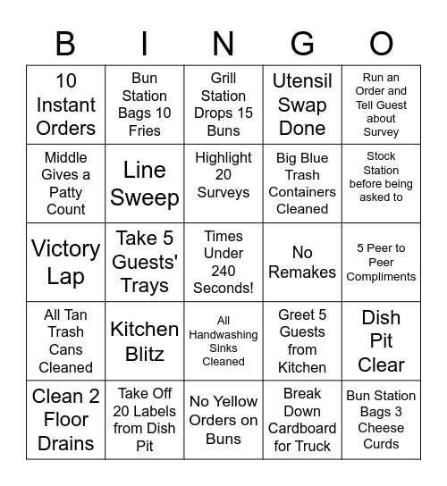 BoH Bingo Card