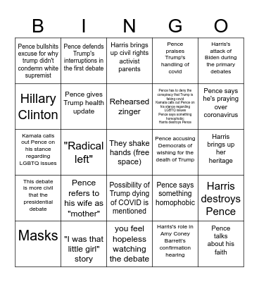 NSC WATCHES THE VPD Bingo Card