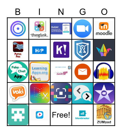 Apps und co Bingo Card