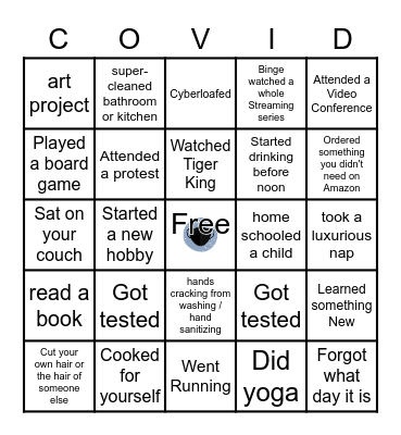 COVID BINGO Card