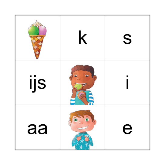 thema 1: letters - sleutelwoorden Bingo Card