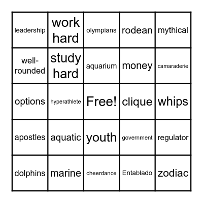 RC Bingo Card