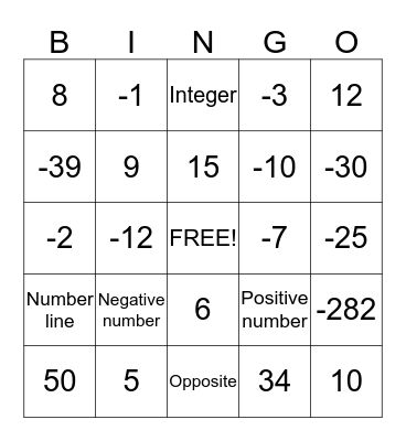 daniel Bingo Card