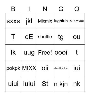 Bingo Card