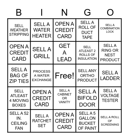 CAM 2020 Bingo Card