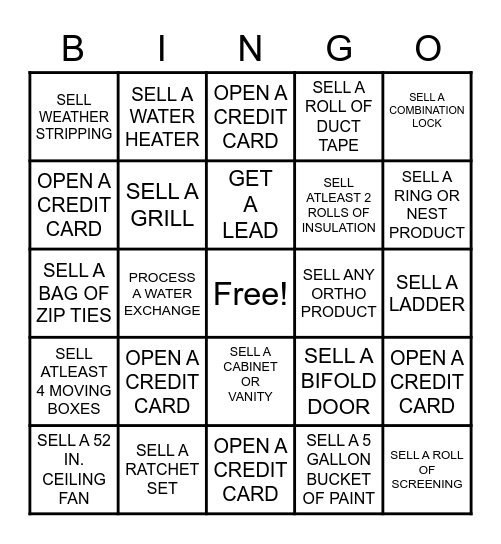 CAM 2020 Bingo Card