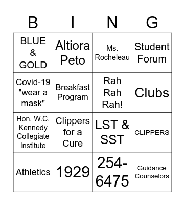 KCI - what you need to know! Bingo Card