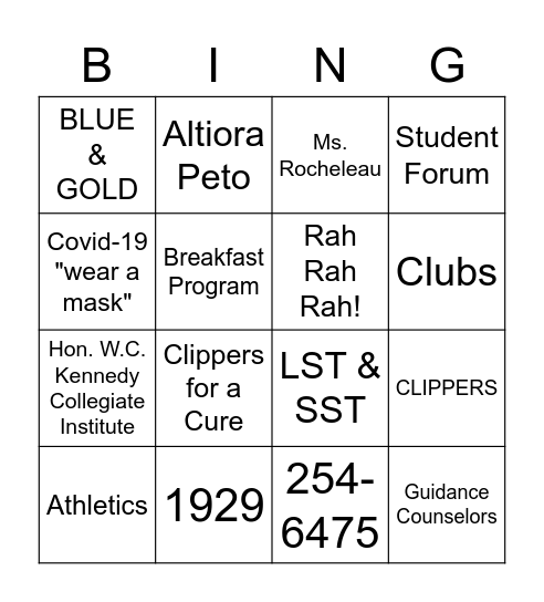 KCI - what you need to know! Bingo Card