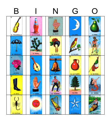 Loteria Bingo Card