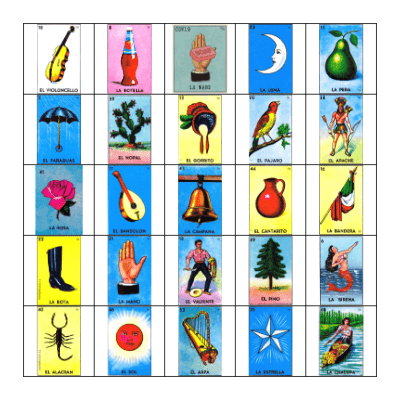 Loteria Bingo Card