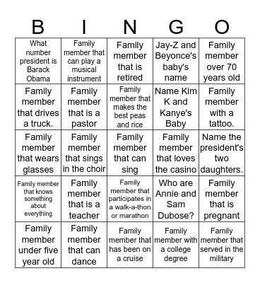 Bingo Card