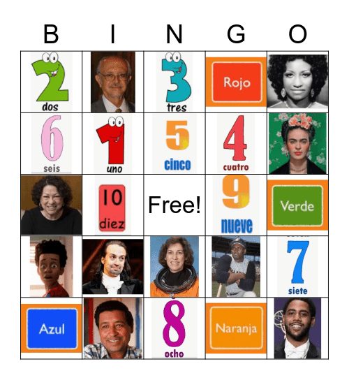 LATINX HERITAGE Bingo Card
