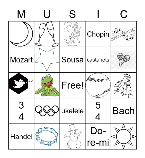 Music on the Hill's Autumn Auction! Bingo Card