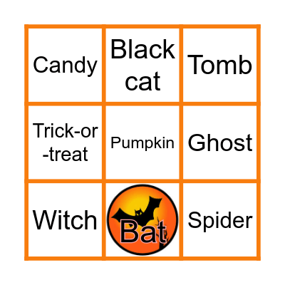 🎃Halloween🎃🍬👻🕷🕸 Bingo Card